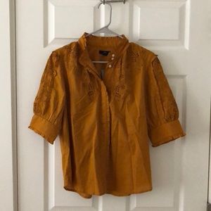 NWT size small Eyelet top J Crew